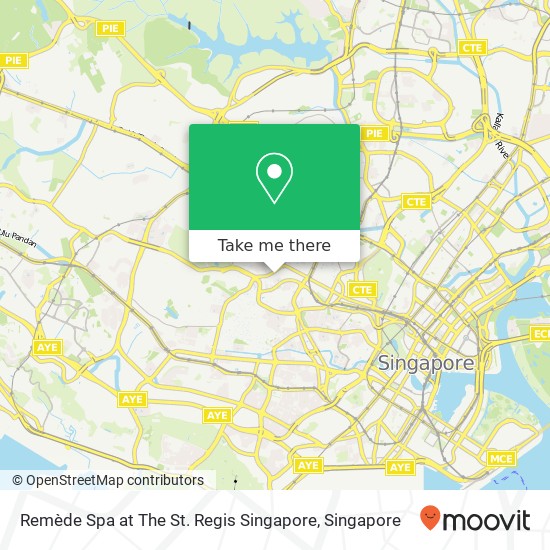 Remède Spa at The St. Regis Singapore map