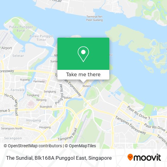 The Sundial, Blk168A Punggol East map