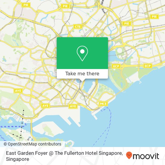 East Garden Foyer @ The Fullerton Hotel Singapore地图