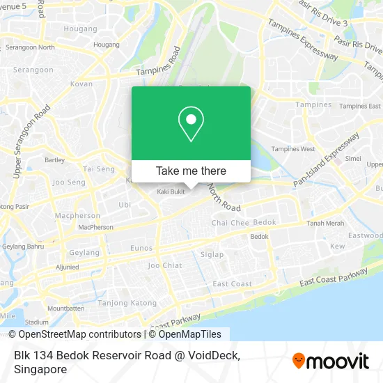 Blk 134 Bedok Reservoir Road @ VoidDeck map
