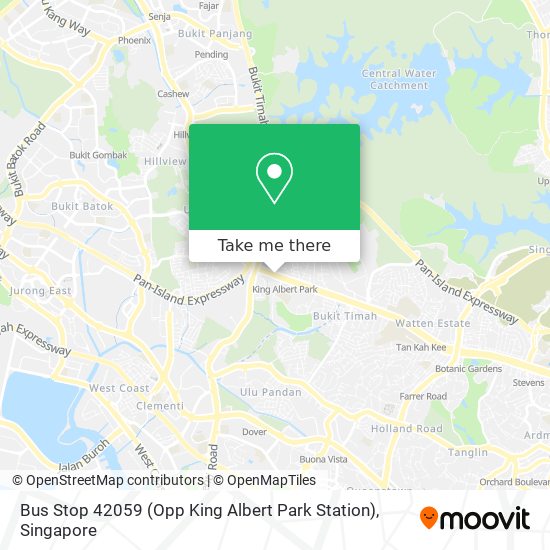 Bus Stop 42059 (Opp King Albert Park Station) map