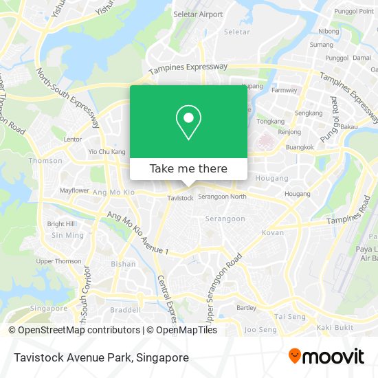 Tavistock Avenue Park map