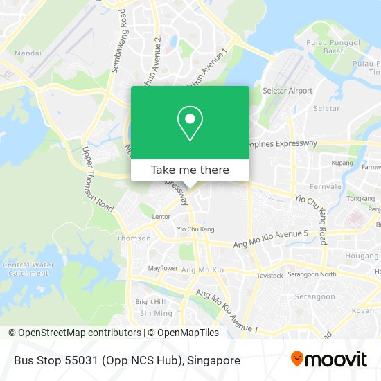Bus Stop 55031 (Opp NCS Hub) map