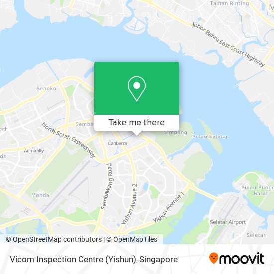 Vicom Inspection Centre (Yishun) map