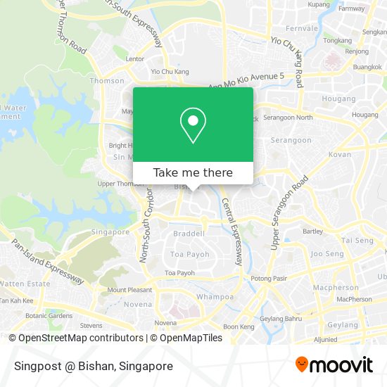Singpost @ Bishan map