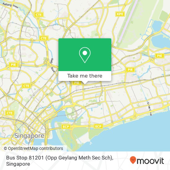 Bus Stop 81201 (Opp Geylang Meth Sec Sch) map
