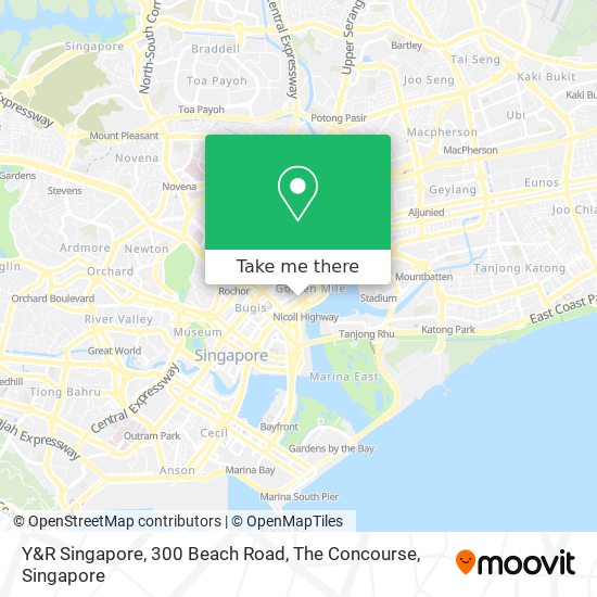 Y&R Singapore, 300 Beach Road, The Concourse map