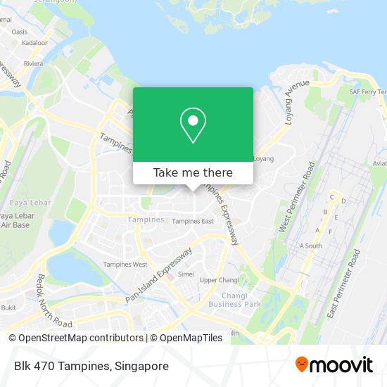 Blk 470 Tampines地图