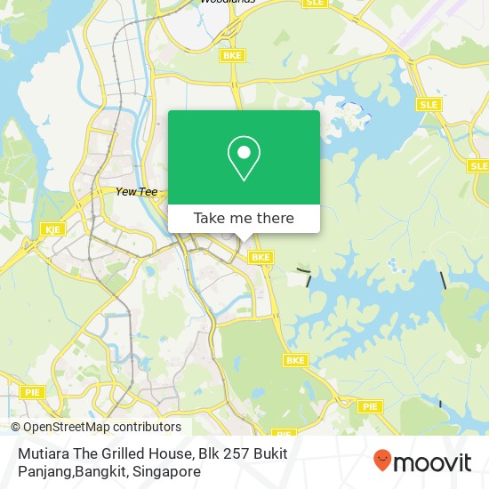 Mutiara The Grilled House, Blk 257 Bukit Panjang,Bangkit地图