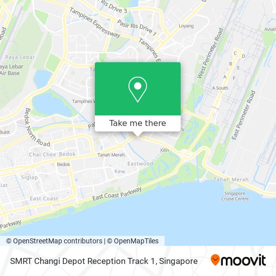 SMRT Changi Depot Reception Track 1 map