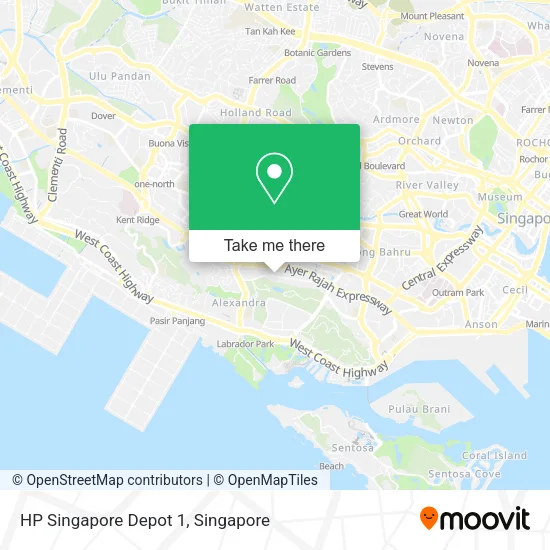 HP Singapore Depot 1地图