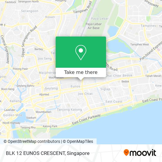 BLK 12 EUNOS CRESCENT map