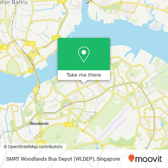 SMRT Woodlands Bus Depot (WLDEP) map