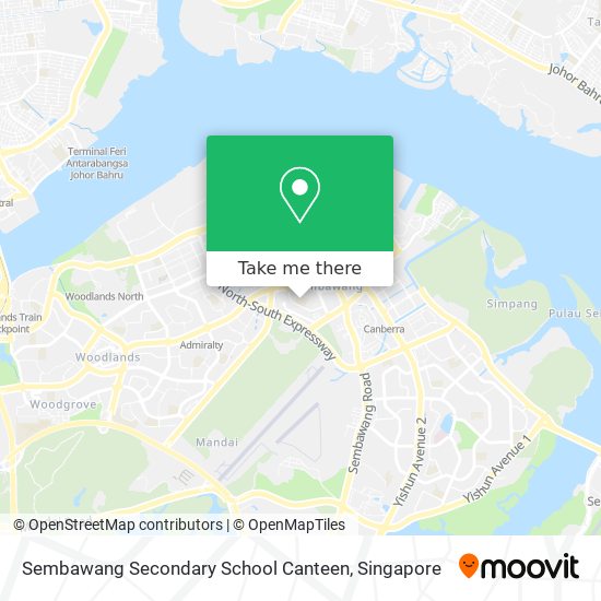 Sembawang Secondary School Canteen map