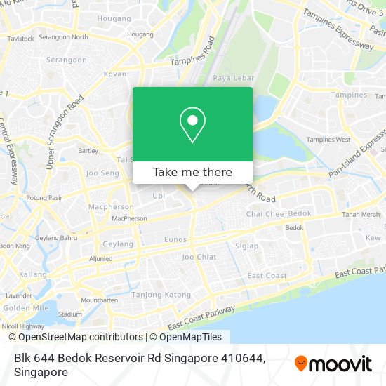 Blk 644 Bedok Reservoir Rd Singapore 410644地图