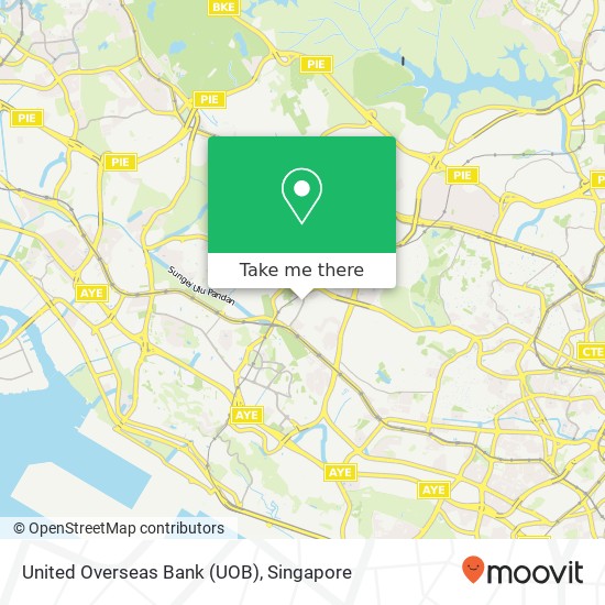 United Overseas Bank (UOB) map