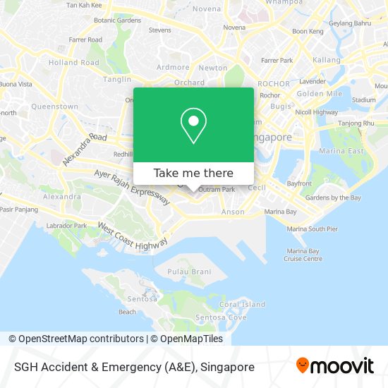 SGH Accident & Emergency (A&E)地图