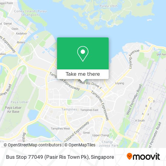 Bus Stop 77049 (Pasir Ris Town Pk) map
