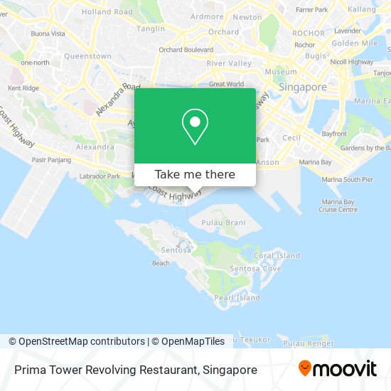 Prima Tower Revolving Restaurant map