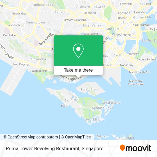 Prima Tower Revolving Restaurant map