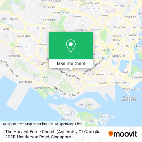 The Harvest Force Church (Assembly Of God) @ 203B Henderson Road map