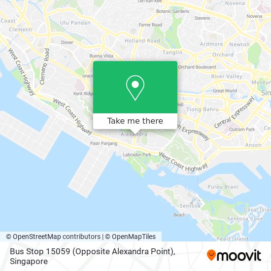 Bus Stop 15059 (Opposite Alexandra Point) map