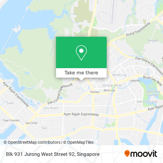 Blk 931 Jurong West Street 92 map