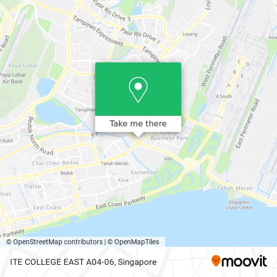 ITE COLLEGE EAST A04-06 map