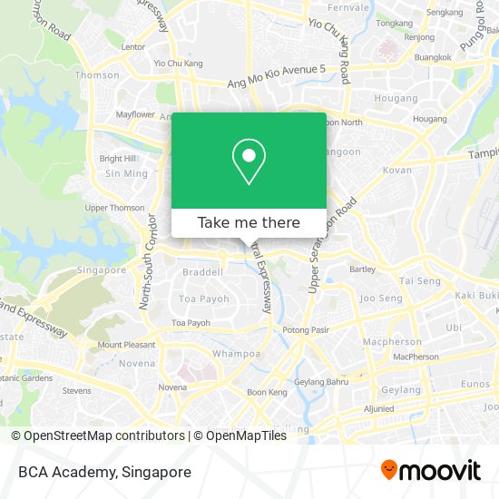 BCA Academy map