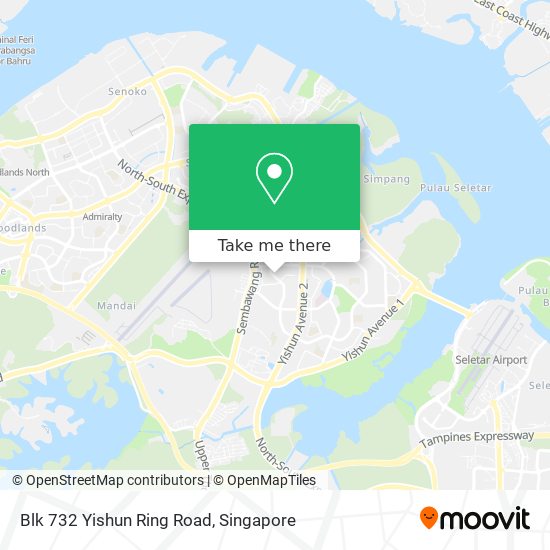 Blk 732 Yishun Ring Road地图