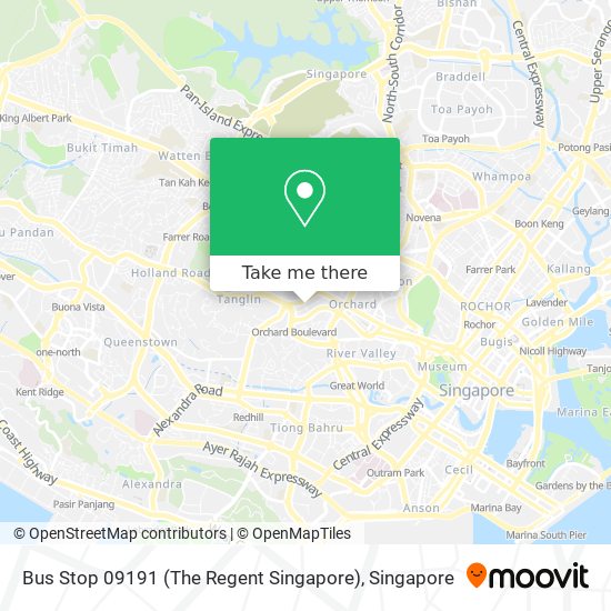 Bus Stop 09191 (The Regent Singapore)地图
