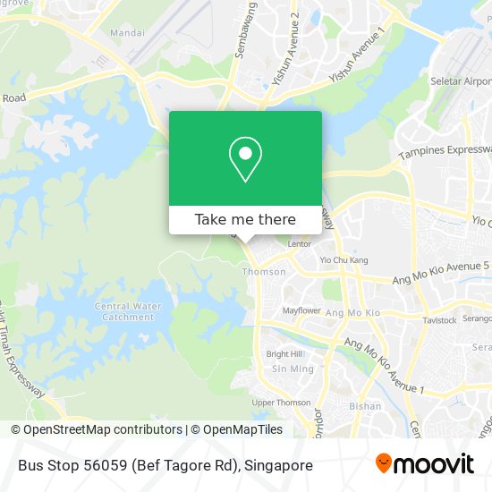 Bus Stop 56059 (Bef Tagore Rd)地图