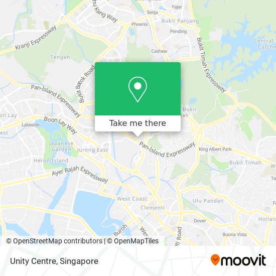 Unity Centre map