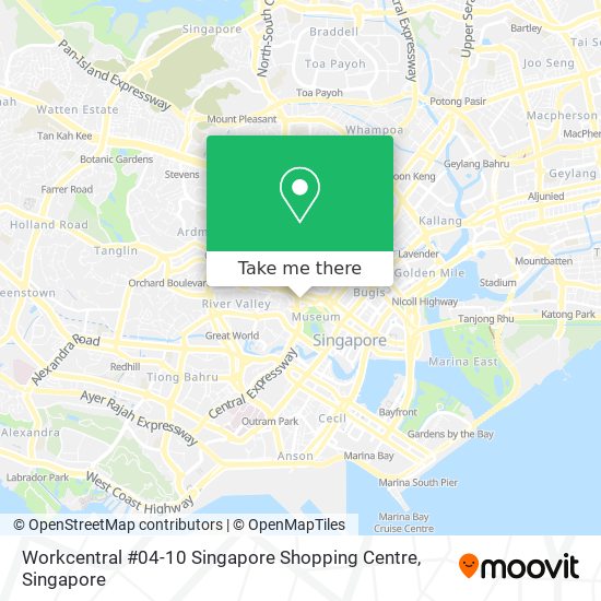 Workcentral #04-10  Singapore Shopping Centre map