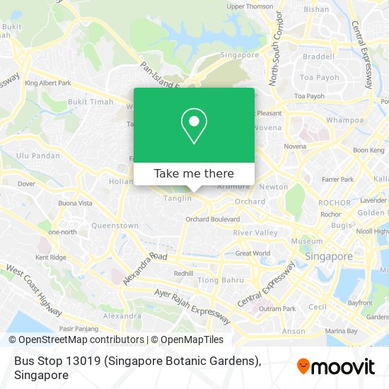 Bus Stop 13019 (Singapore Botanic Gardens) map