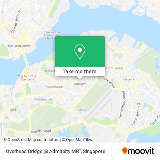Overhead Bridge @ Admiralty MRT map