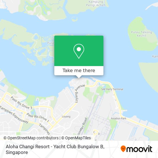 Aloha Changi Resort - Yacht Club Bungalow B map