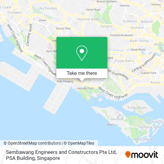 Sembawang Engineers and Constructors Pte Ltd, PSA Building map