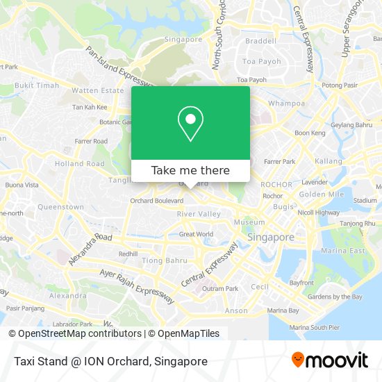 Taxi Stand @ ION Orchard map