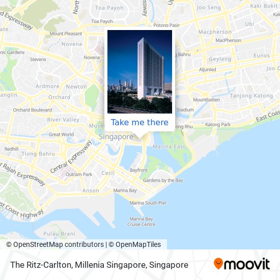 The Ritz-Carlton, Millenia Singapore map