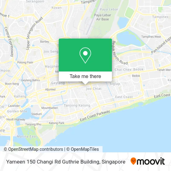 Yameen 150 Changi Rd Guthrie Building map