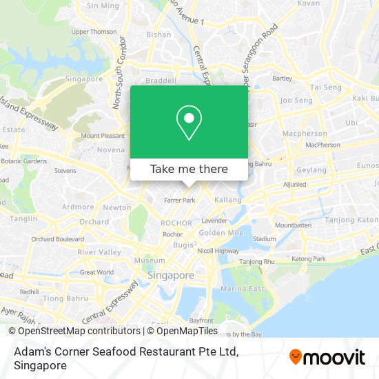 Adam's Corner Seafood Restaurant Pte Ltd map