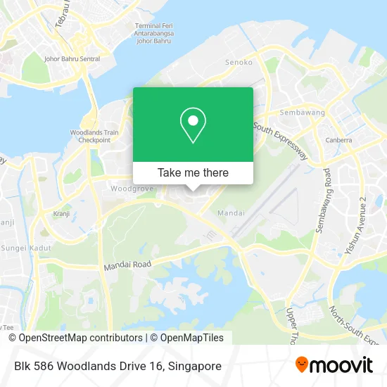Blk 586 Woodlands Drive 16地图