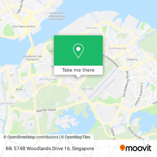 Blk 574B Woodlands Drive 16 map