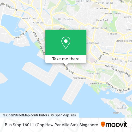 Bus Stop 16011 (Opp Haw Par Villa Stn)地图