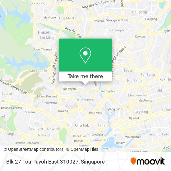 Blk 27 Toa Payoh East 310027 map