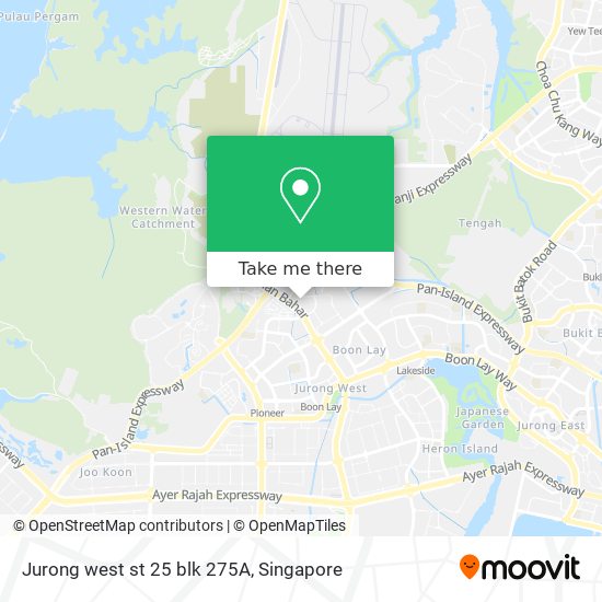 Jurong west st 25 blk 275A map