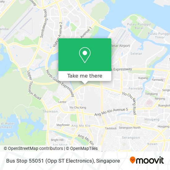 Bus Stop 55051 (Opp ST Electronics) map