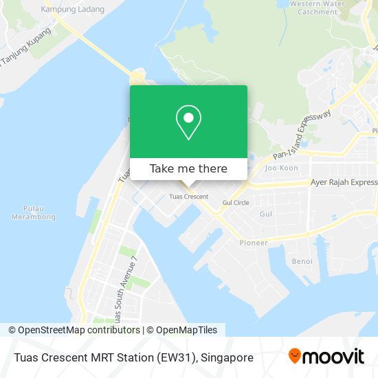 Tuas Crescent MRT Station (EW31)地图