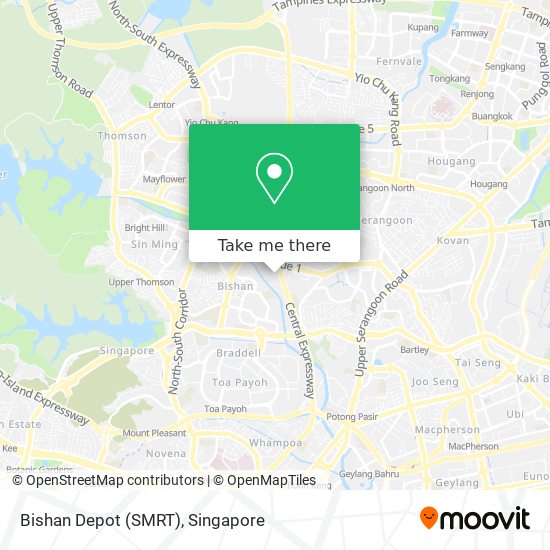 Bishan Depot (SMRT) map